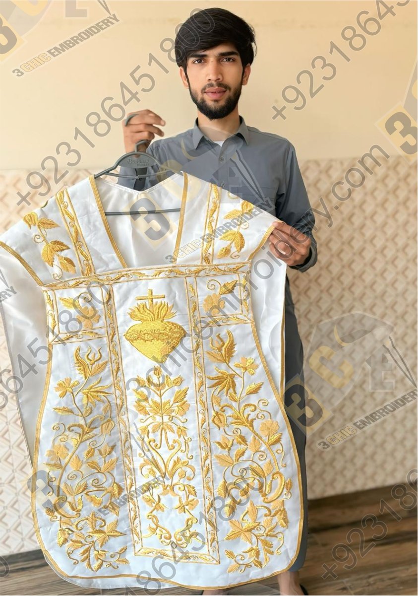 Hand Embroidered Church Vestment – 3Chic Embroidery