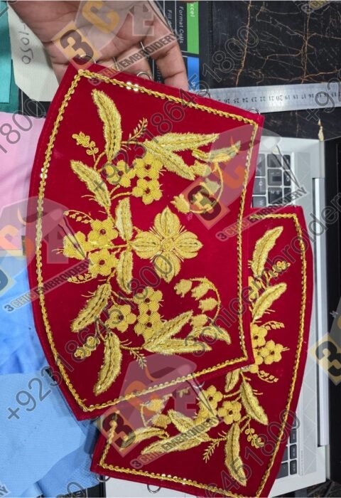 Luxury hand embroidered goldwork church embroidery for Catholic liturgical vestments and banners made for France, Spain and Europe