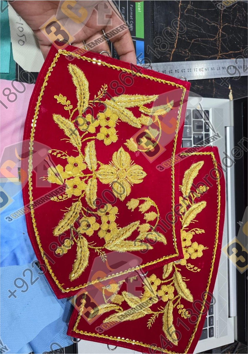 Luxury hand embroidered goldwork church embroidery for Catholic liturgical vestments and banners made for France, Spain and Europe